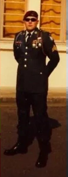 John Looney in U.S. Army dress uniform